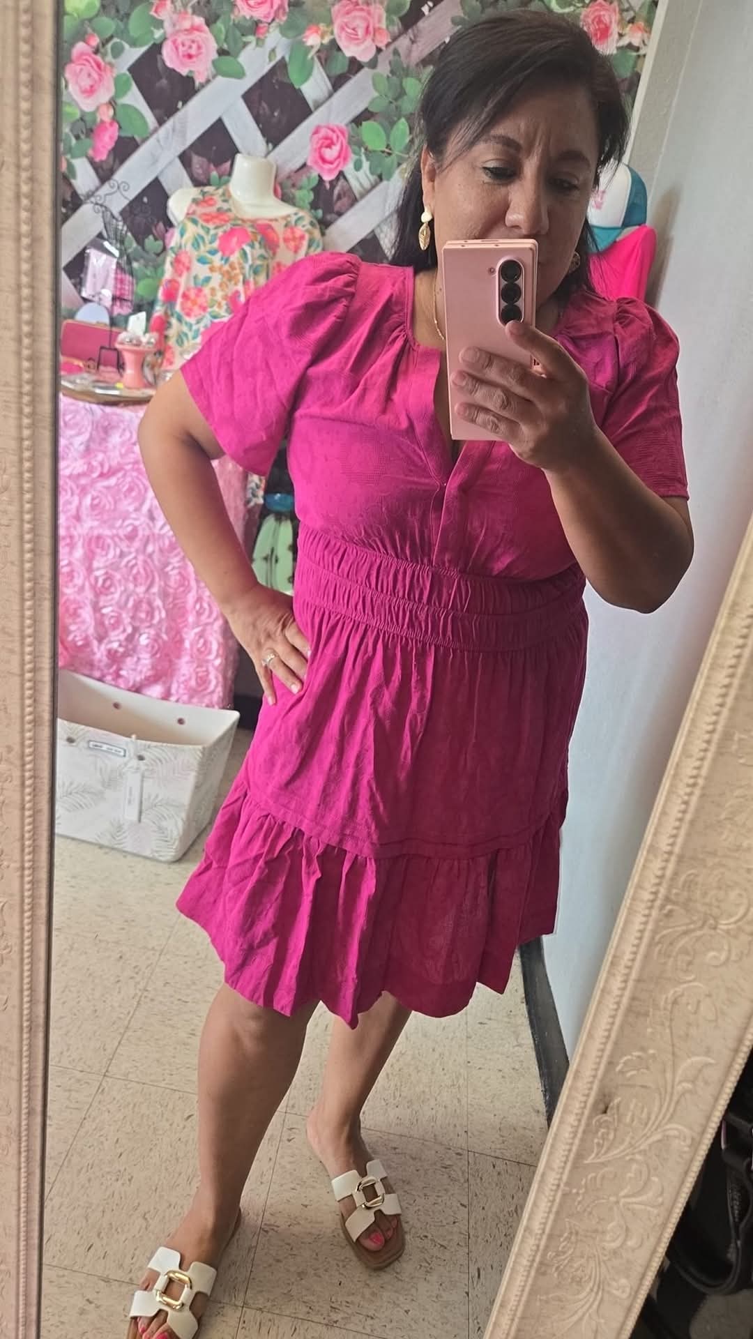 Molly Short Magenta Dress