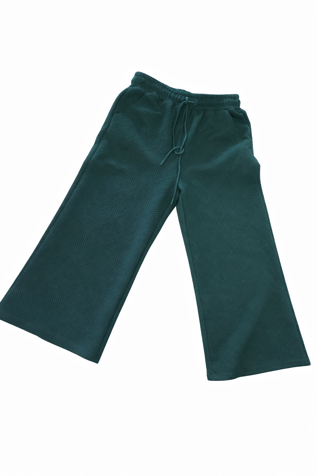 Emerald Ease Wide Leg Pants
