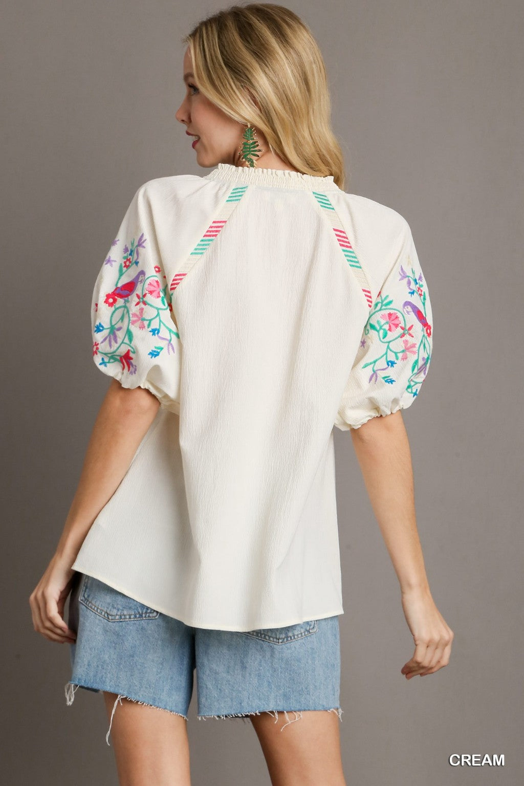 Sweet Songbird Embroidered Top