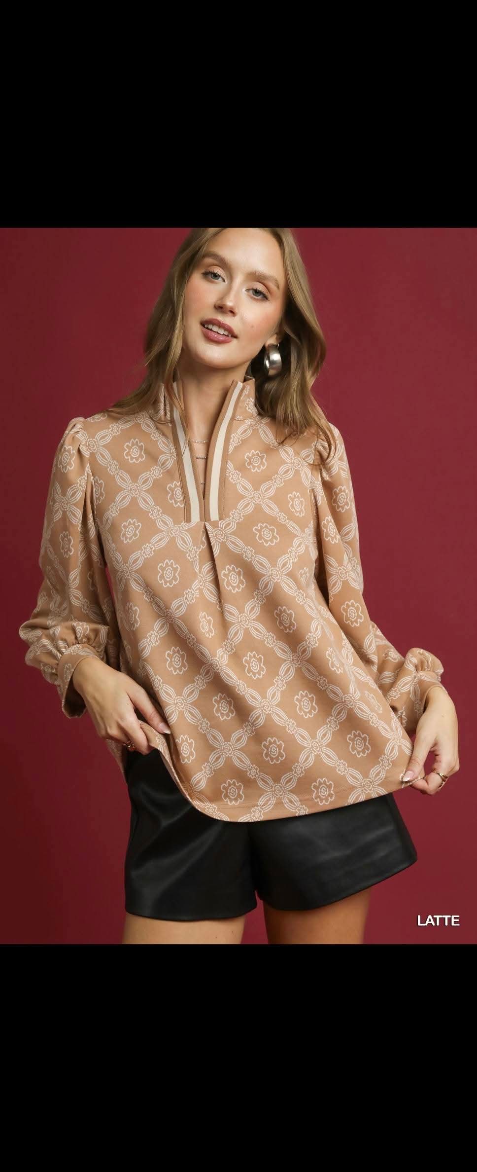 Latte Brown top