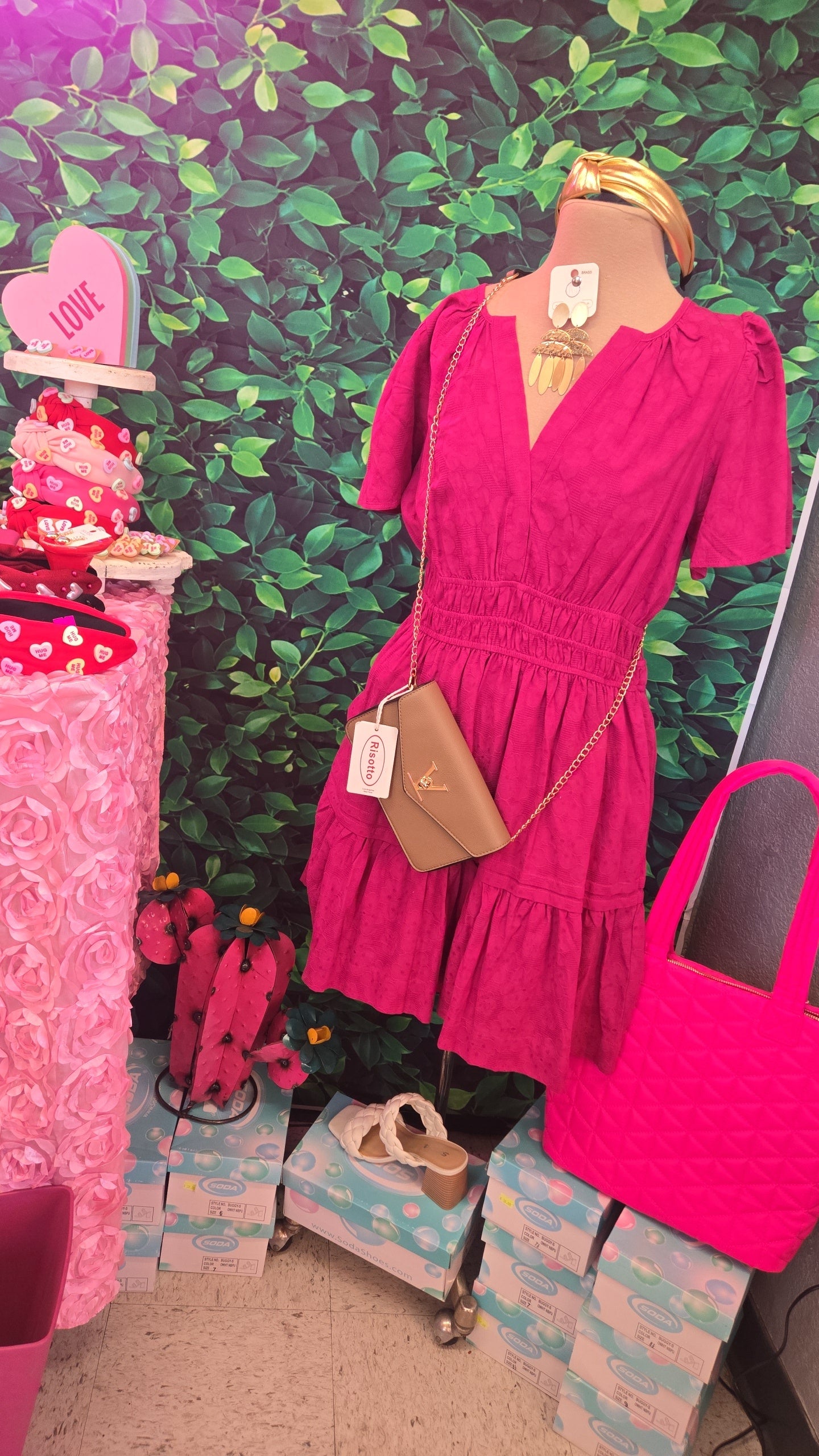 Molly Short Magenta Dress