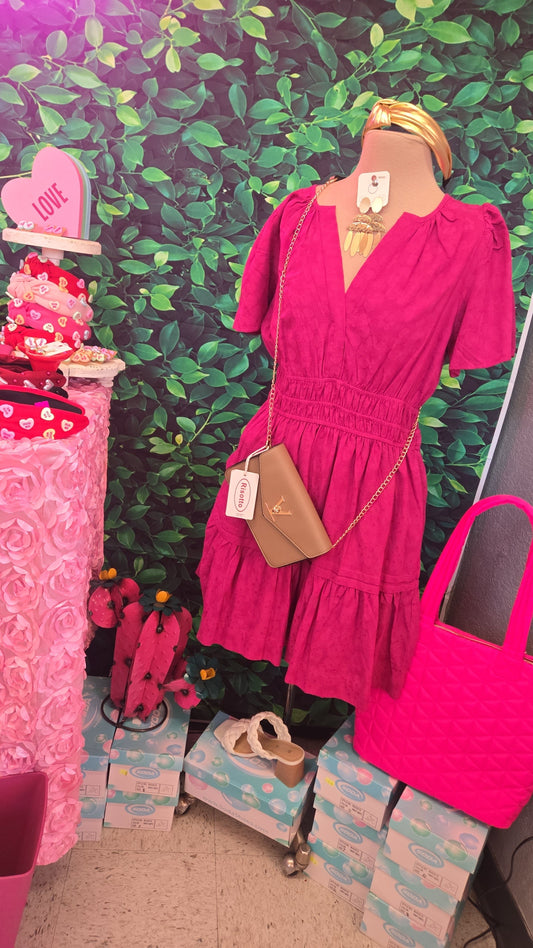 Molly Short Magenta Dress