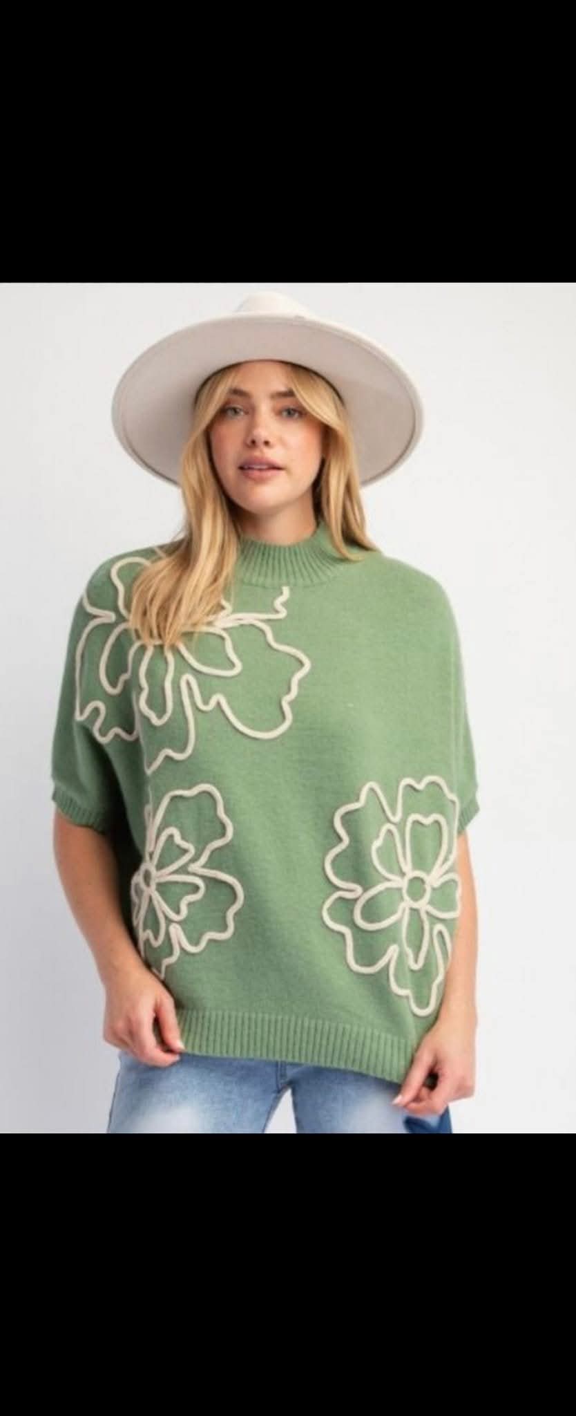 Emma flower pattern top