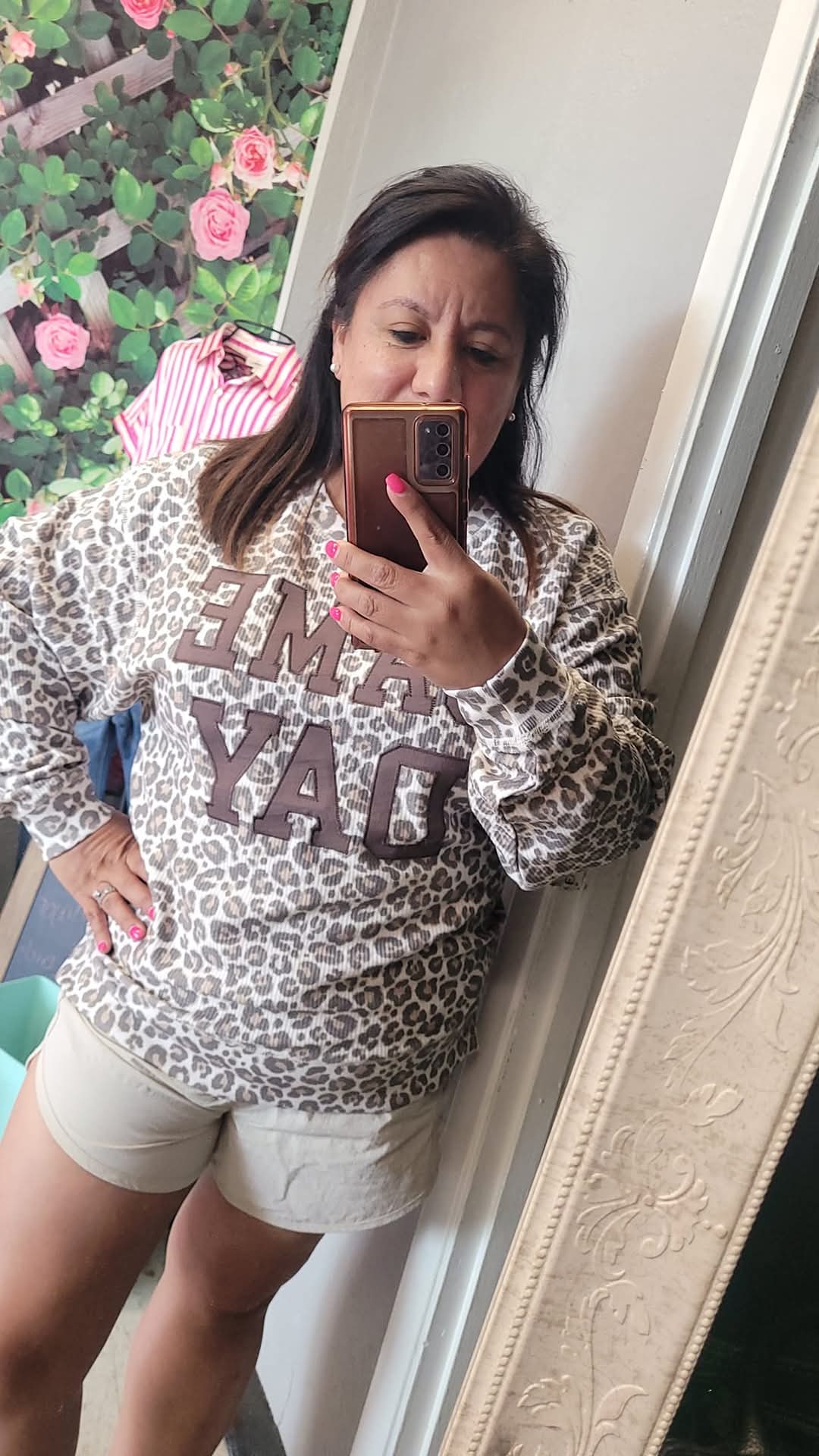 Leopard Longsleeve Gameday Sweatshirt