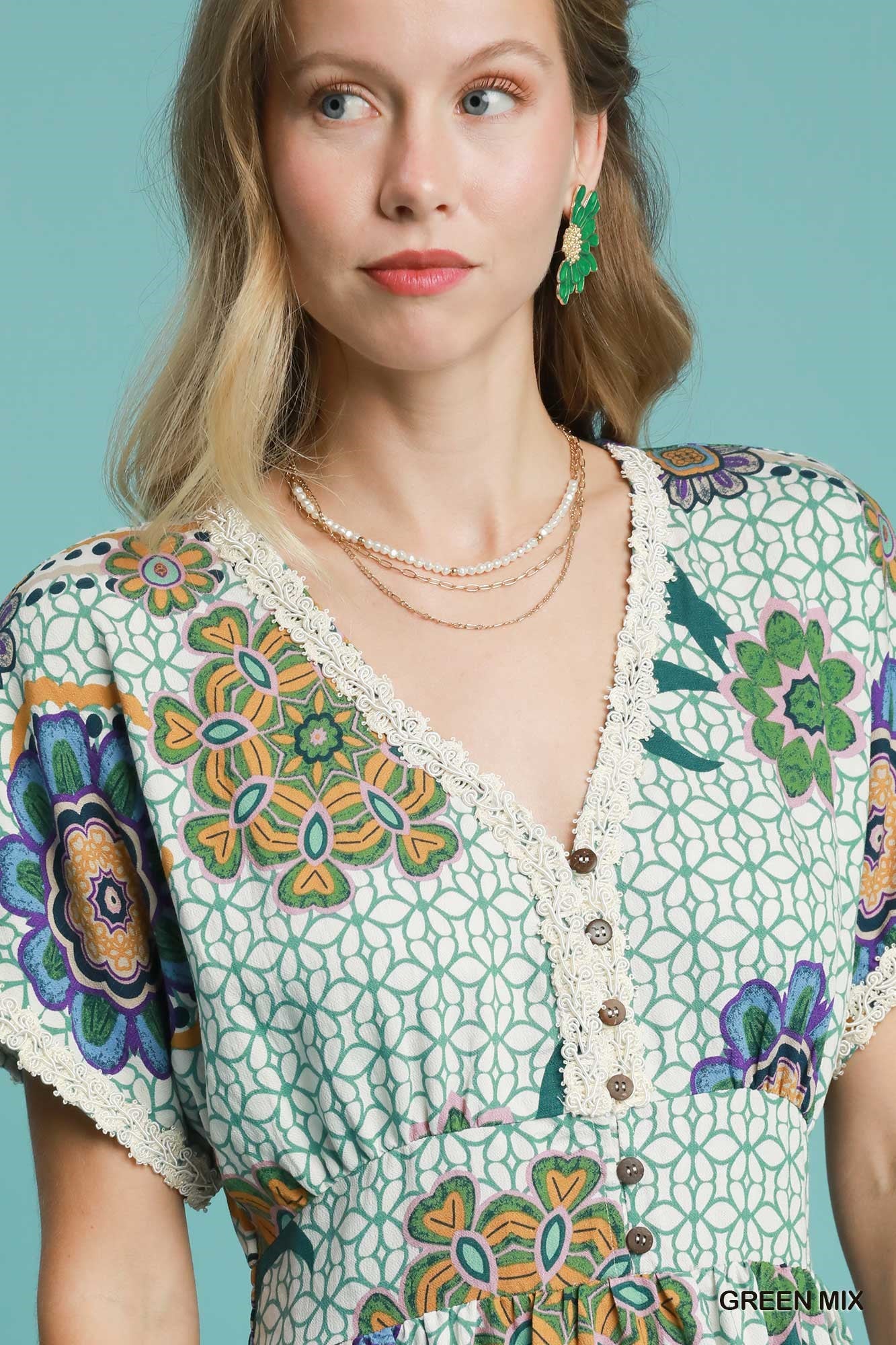 Boho Bloom Midi Dress