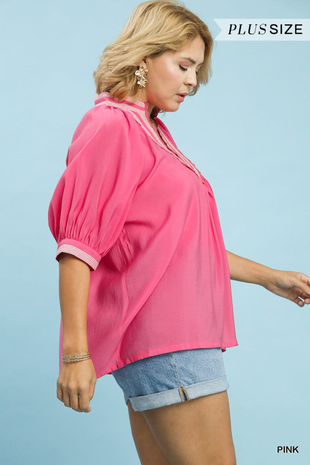 Sweetheart Plus Size Pink Top
