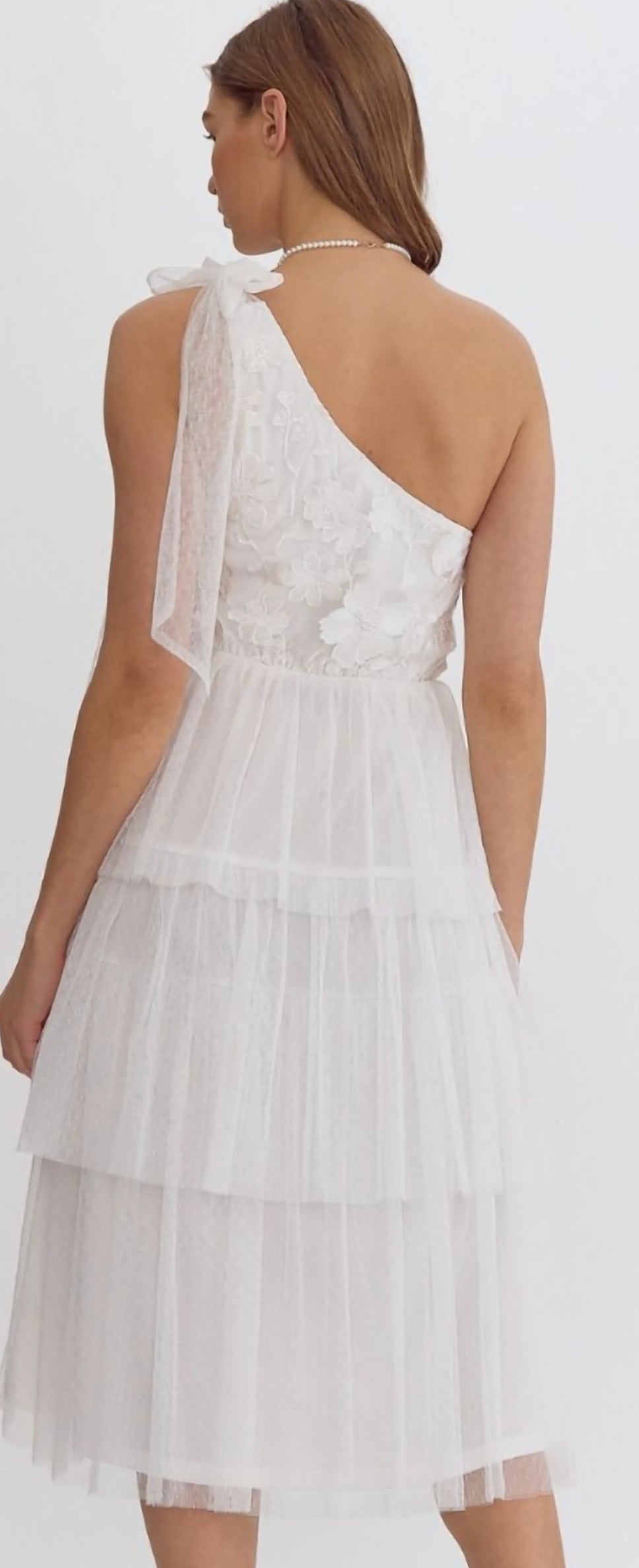 Eloise One-Shoulder Tulle Dress
