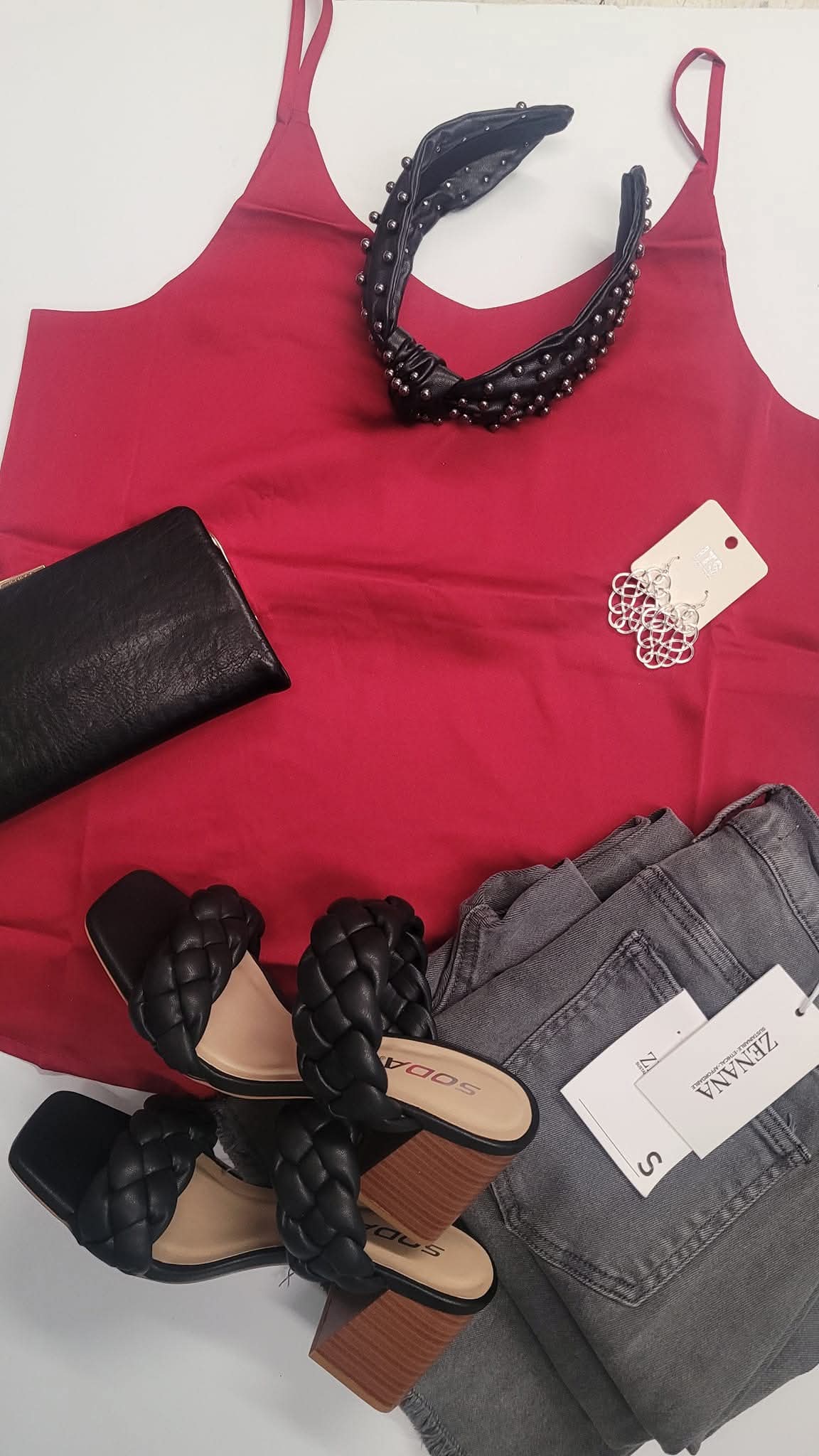 Silky Sunset Red Cami