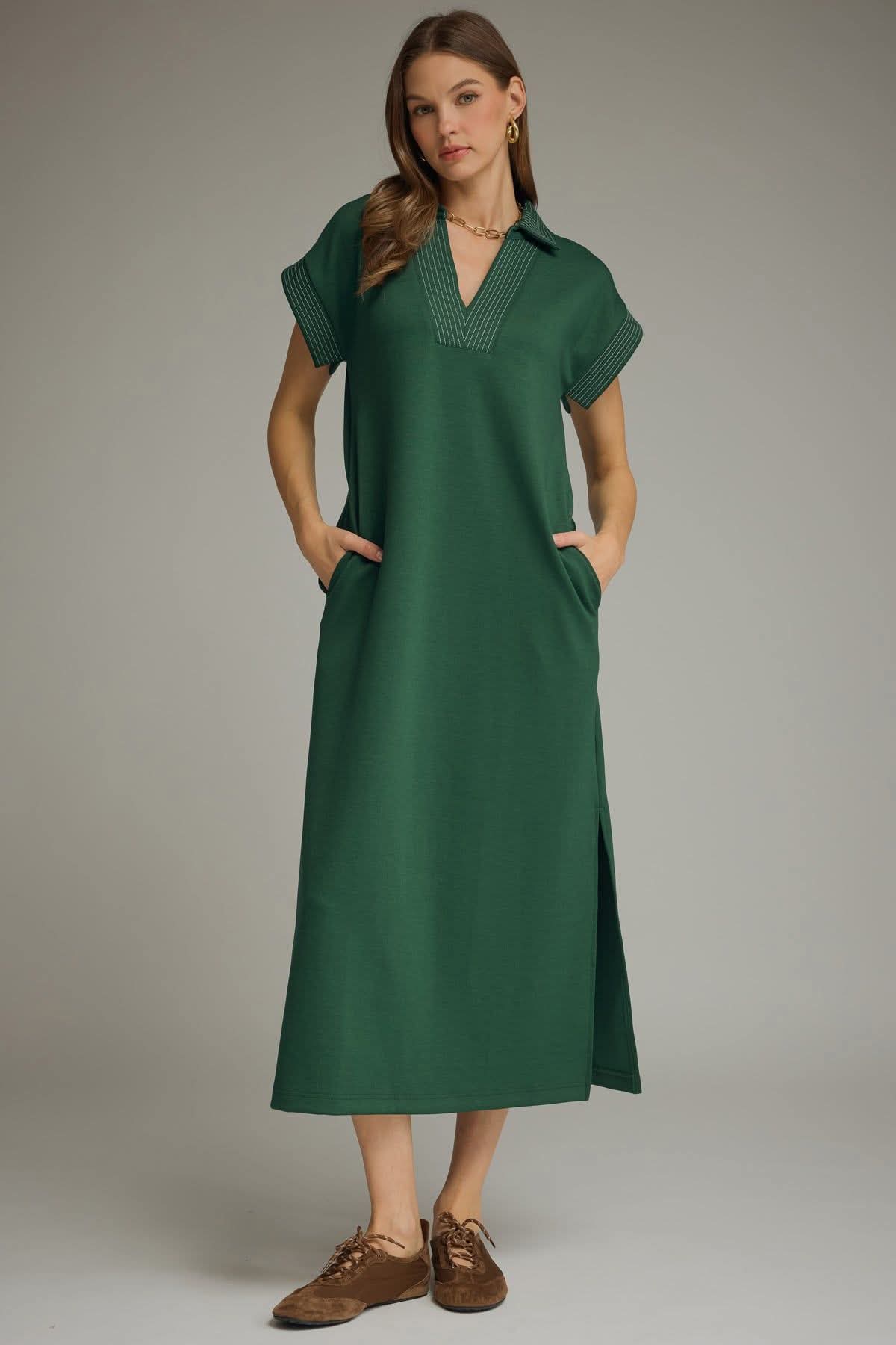 Lucia Evergreen stroll Maxi Dress