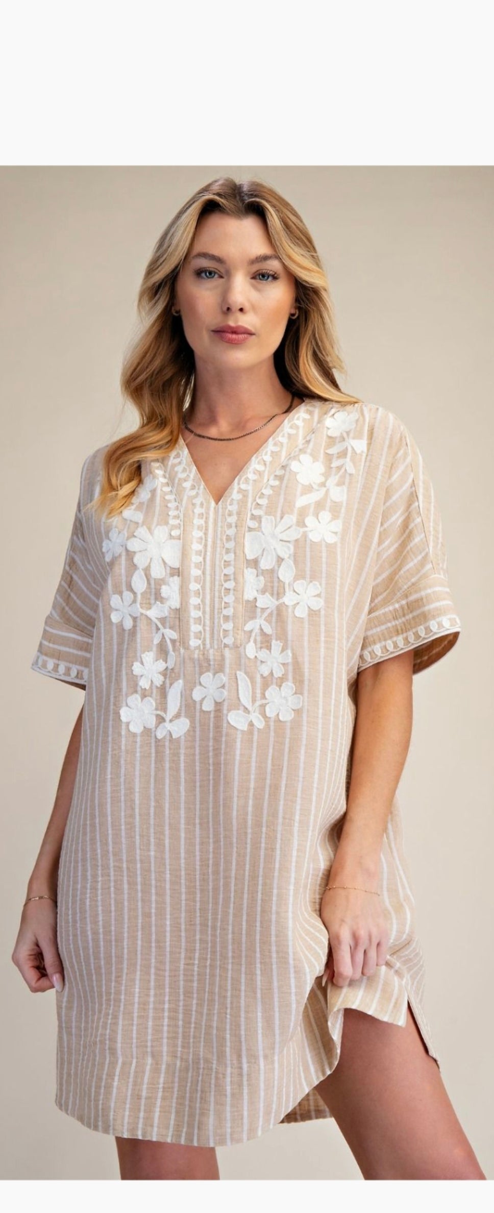 Sweet Magnolia Embroidered Dress