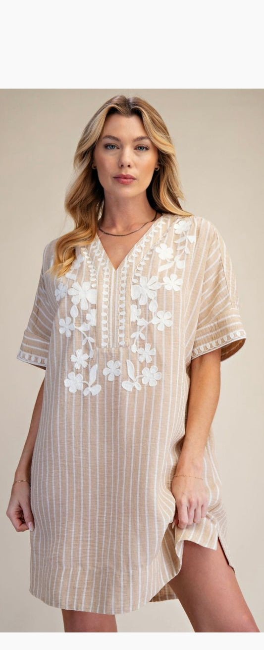 Sweet Magnolia Embroidered Dress