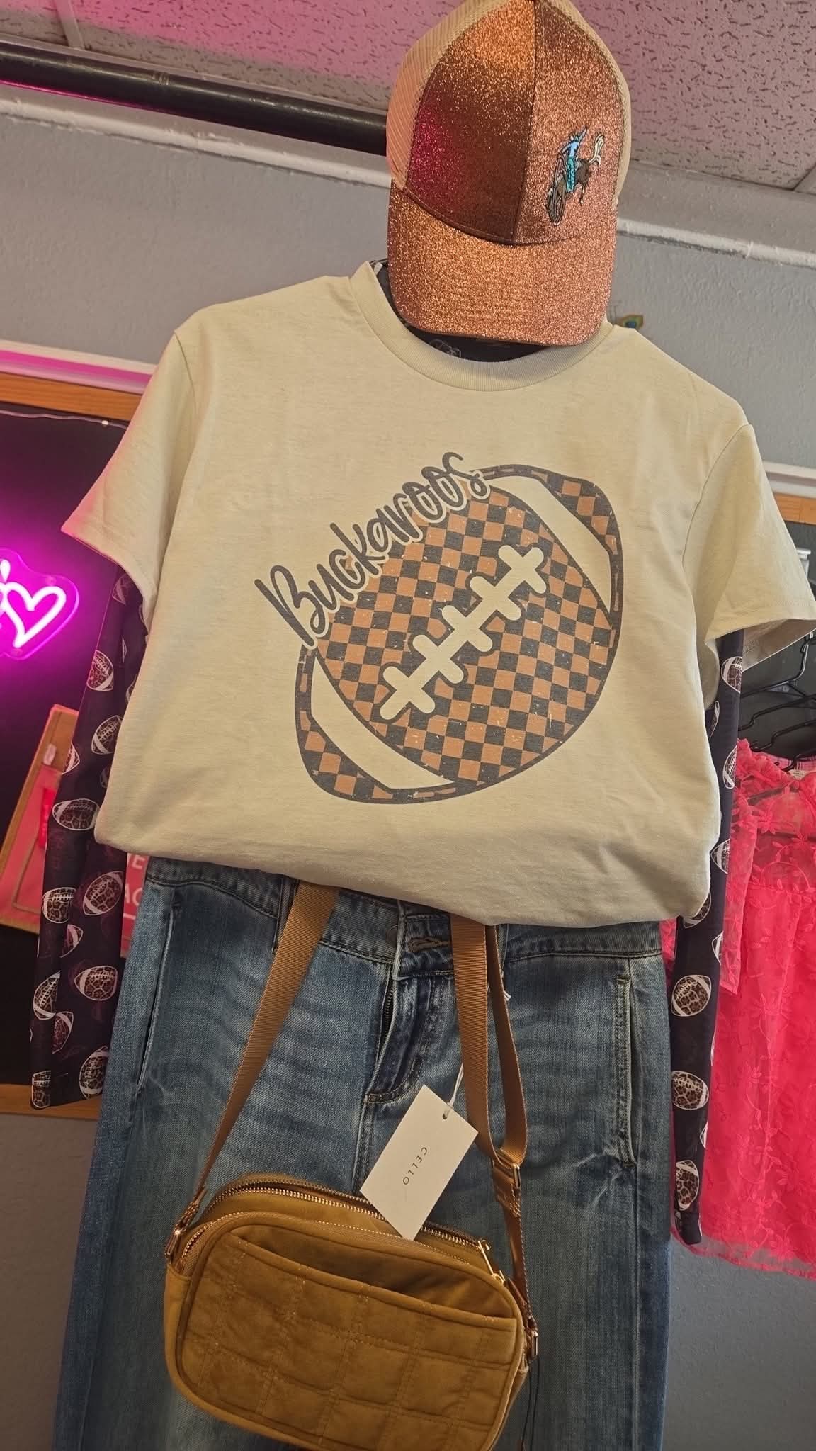 Checkered Football GameDay Tee