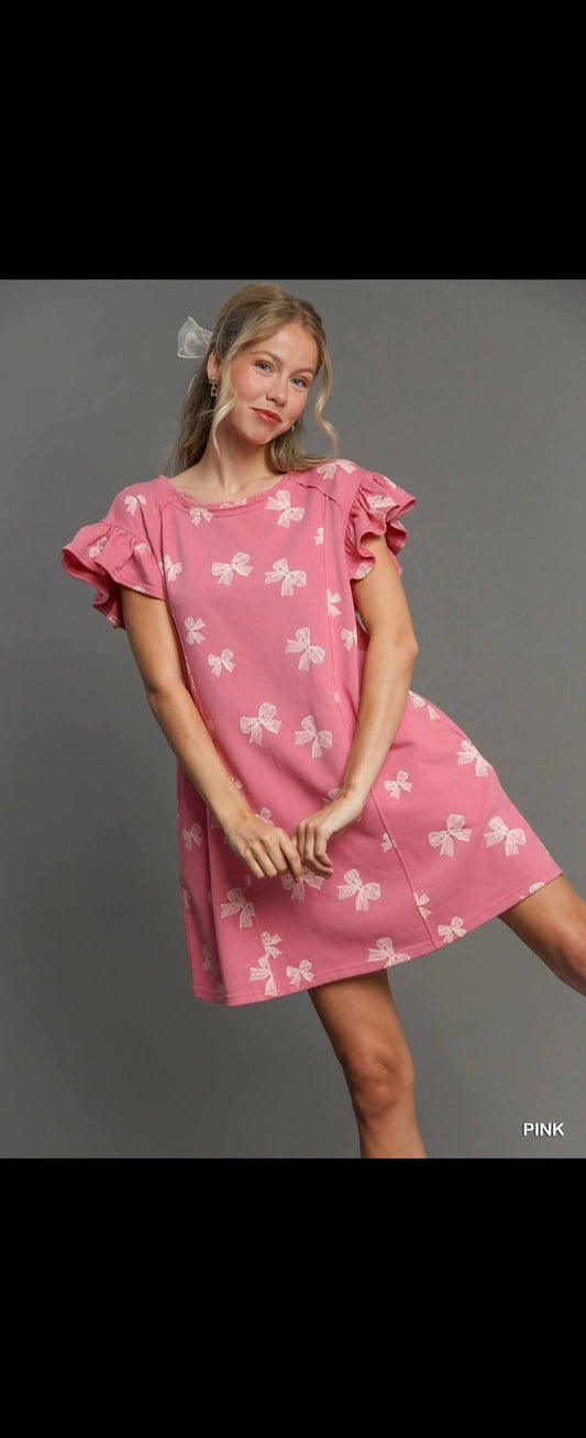Pink Bow Jenna Dress
