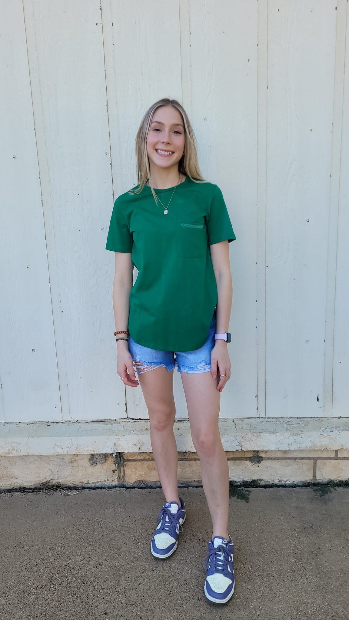 Pearl fitted tee