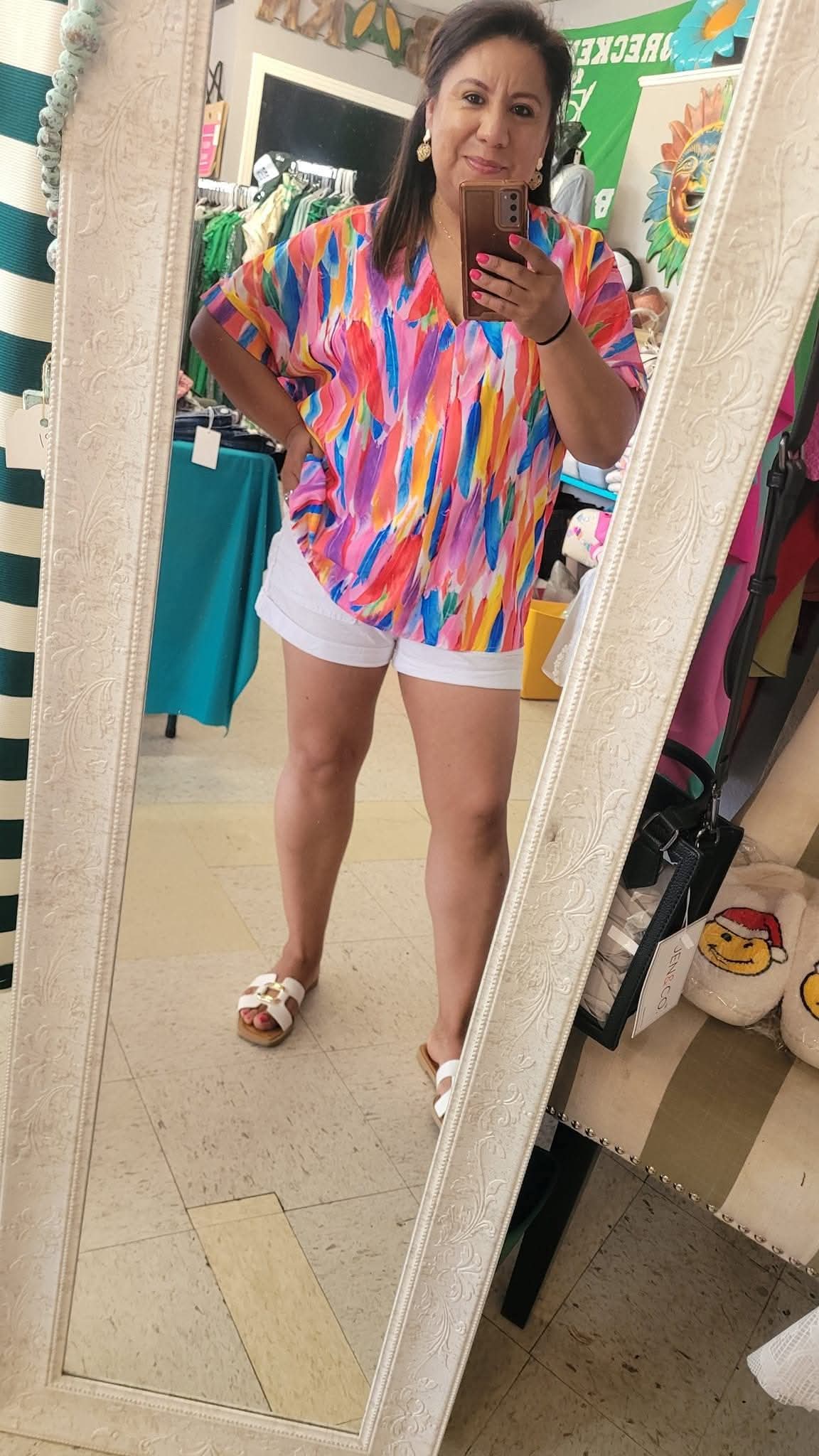 Bella Feather like Top