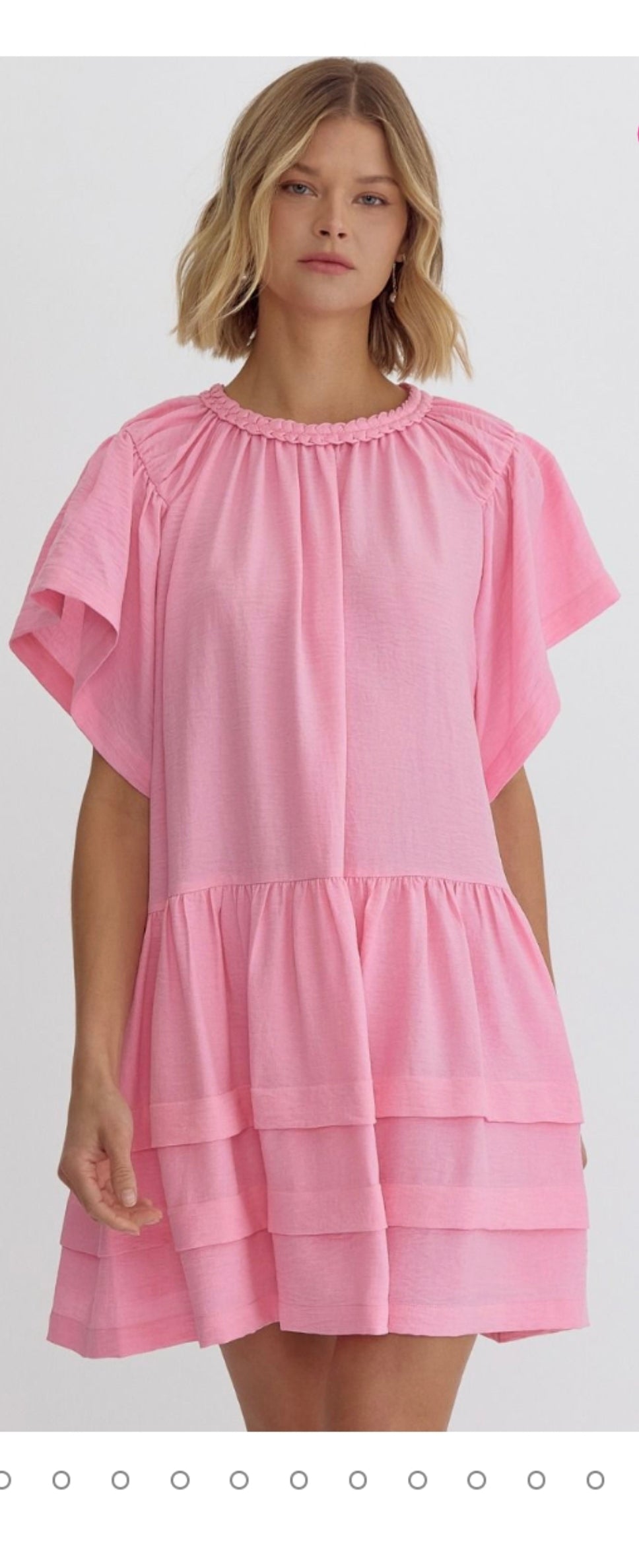 Blush Breeze Baby Doll Dress