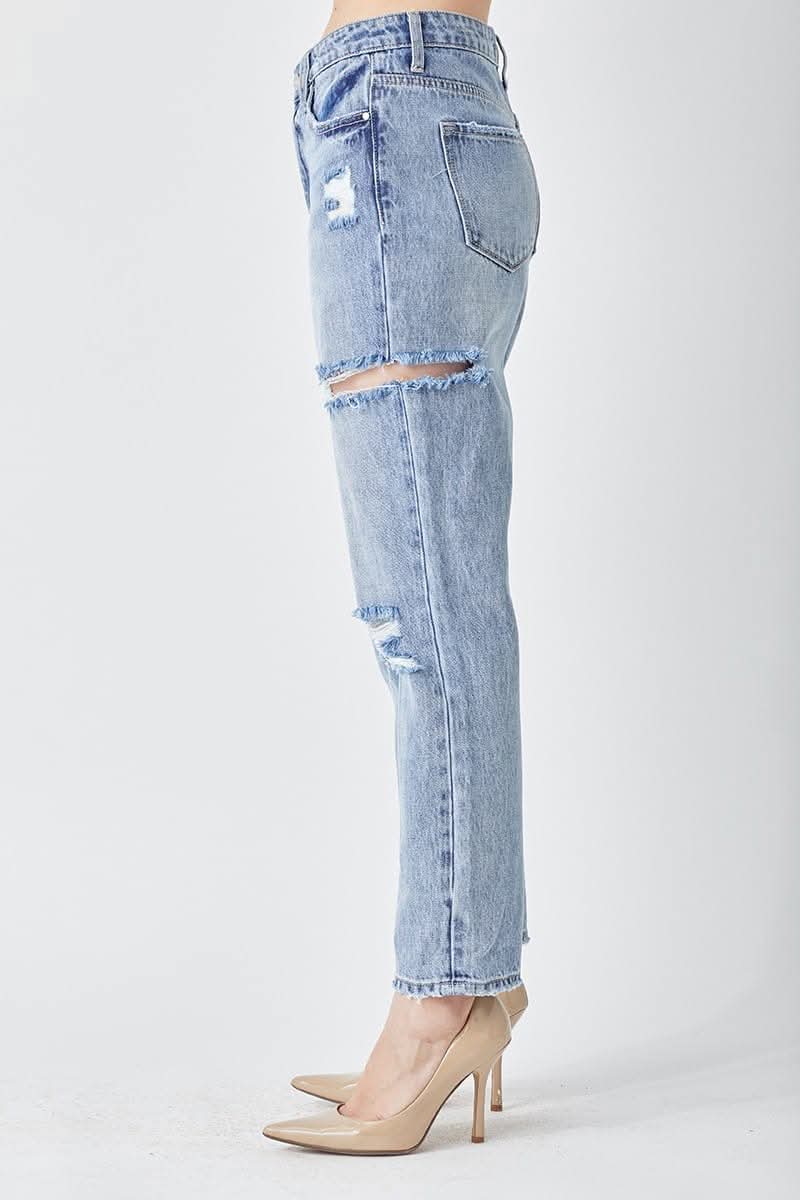 Tori Rose Barrel Jeans